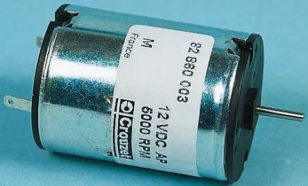Produktfoto 1 von Crouzet 82860 Gleichstrommotor bis 7.7 mNm, 24V / 3.9 W, 3700U/min, Wellen-Ø 2 mm, 32mm x 44.6 mm x 250 mm