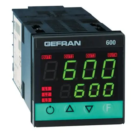 Gefran 600 Controller DIN-Hutschiene 1, 3 x Halbleiterausgang Ausgang 27V Ein-Aus