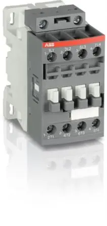 Produktfoto 1 von ABB AF Schütz 100V, 250 V-Spule, 4-polig, 690V / 150 A 100V, 250 V 5.5 kW 4 Schließer Motorsteuerung 0-Hilfskontakte