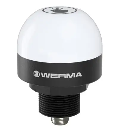 Produktfoto 1 von Werma MC55 LED Filament/Warnsummer Signalleuchte 24V Mehrfarbig Eingebaut, Ø 55 mm x 79 mm IP65, IP69K
