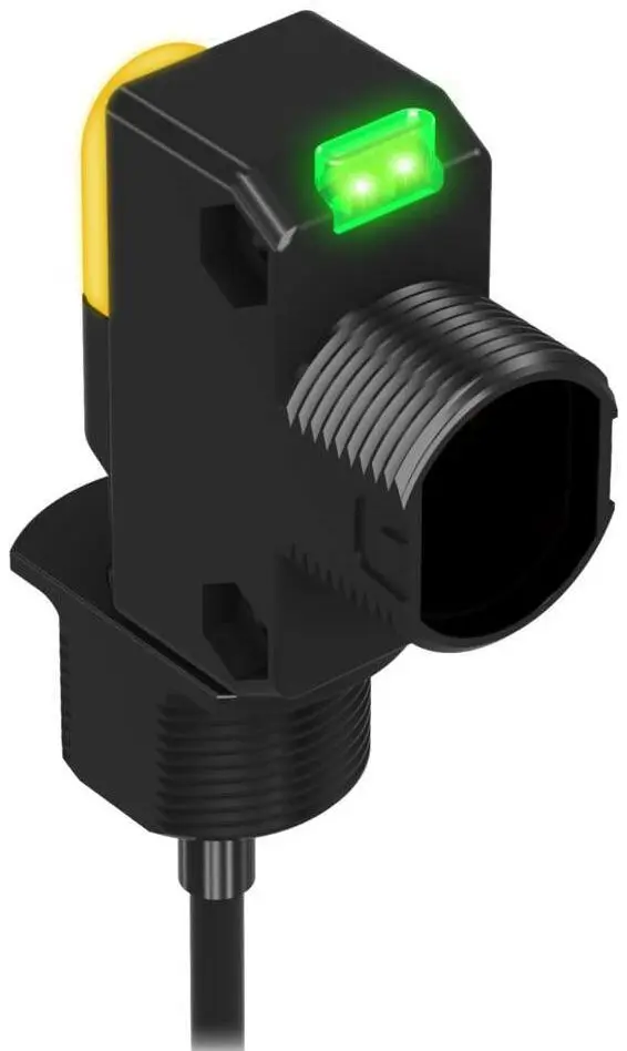 Produktfoto 1 von Banner zylindrisch Optischer Sensor, Bereich 20 m, Bipolare NPN/PNP Ausgang, Zopf QD