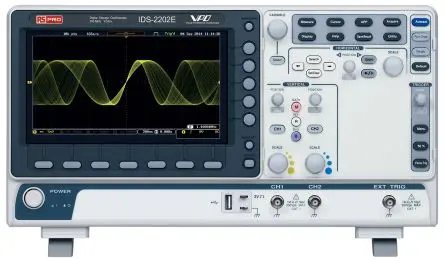 Produktfoto 1 von RS PRO IDS-2000E Speicher Werkbank Oszilloskop 200 MHz 2-Kanal