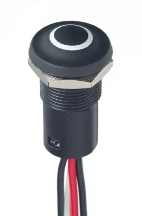 Produktfoto 1 von APEM IX Beleuchtete Drucktaste Grün, Rot Beleuchtet Tastend Panel Ø 2 x 8 mm, 1 Schließer/1 Öffner / 100mA 28 V dc,