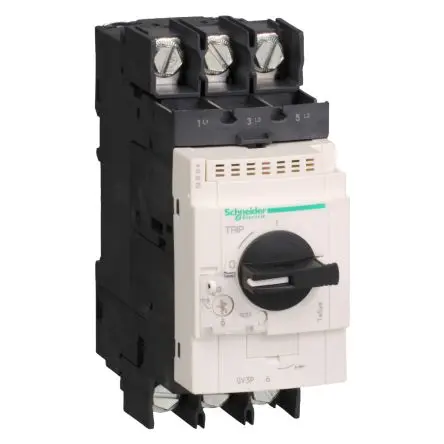 Produktfoto 1 von Schneider Electric TeSyS GV Motorschutzschalter, 3-polig, TeSys Deca Schraubanschlussklemme, DIN-Hutschiene, 65A, / 100