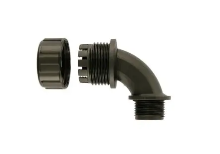 Produktfoto 1 von Flexicon MPC90 Nylon Kabelrohr Befestigung M32 32 mm Schwarz Schwarz-Finish IP68, IP67, IP65