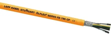 Produktfoto 1 von Lapp ÖLFLEX SERVO FD Steuerkabel, 6-adrig 15 AWG Litze, 50 m Orange Geschirmt, Polypropylen