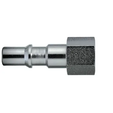 Legris Pneumatische Schnellsteckkupplung, Stahl, vernickelt 1/4 in Stecker/Buchse