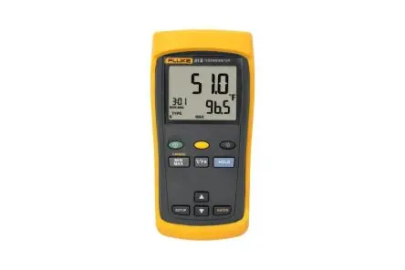 Produktfoto 1 von Fluke Digitales Thermometer, 51 II, Tragbar, 1 bis 1372 °C ±0.3 K max, Messelement Typ Typ T, K, Typ J, Typ E