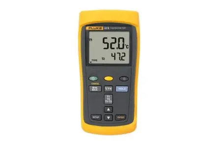 Produktfoto 1 von Fluke Digitales Thermometer, 52 II, Tragbar, 2 bis 1767 °C ±0.05 % + 0.3°C max, Messelement Typ Typ J, K, Typ T, Typ E