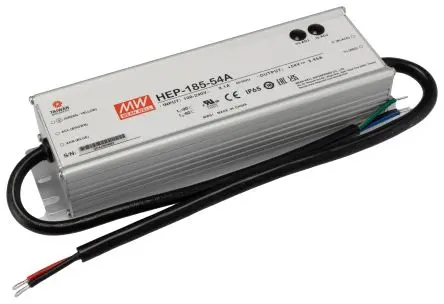Produktfoto 1 von MEAN WELL HEP-185 Schaltnetzteil 1-Ausg. 54V dc 186 W, Chassis 431 V dc, 305V ac 3.45A
