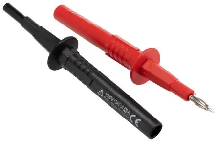 Produktfoto 1 von Fluke 4 mm Prüfspitze Rot, Schwarz, 1kV 500mA