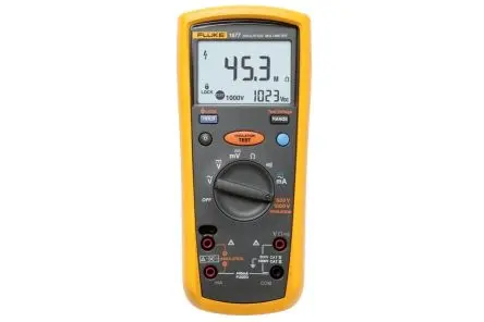 Produktfoto 1 von Fluke 1577 Isolationsprüfer 500 V, 1mA, 1 kV Isolations-Multimeter 2 GΩ CAT III, CAT IV