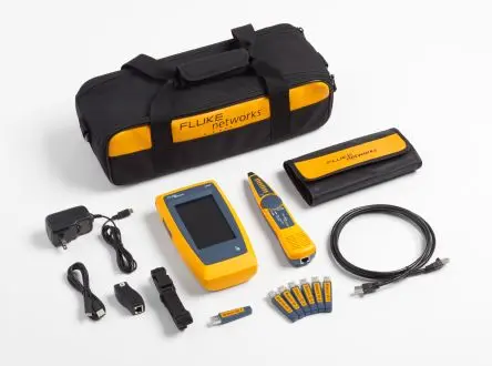 Produktfoto 1 von Fluke Networks LinkIQ Netzwerktester Tonsignal, Kabelprüfgerät, RJ45 RJ45