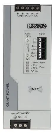 Produktfoto 1 von Phoenix Contact QUINT POWER DIN-Schienen Netzteil Geschalteter Modus 240V ac AC / 10 A 29.5V dc DC 240 W