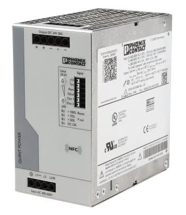 Produktfoto 1 von Phoenix Contact QUINT POWER DIN-Schienen Netzteil Geschalteter Modus 500V ac AC / 20 A 29.5V dc DC 480 W