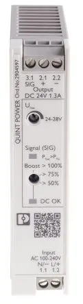 Produktfoto 1 von Phoenix Contact QUINT POWER DIN-Schienen Netzteil Geschalteter Modus 250 V dc, 240V ac Wechselstrom/Gleichstrom / 1.3 A