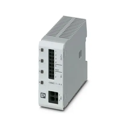 Produktfoto 1 von Phoenix Contact CBMC Elektronischer Schutzschalter 24V 1, 4A DIN-Hutschiene, Typ E L. 90 mm x 98mm