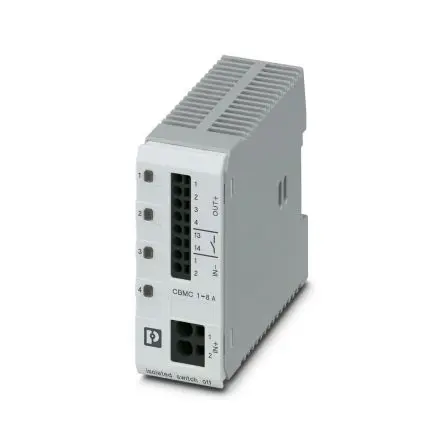 Produktfoto 1 von Phoenix Contact CBMC Elektronischer Schutzschalter 24V 1, 8A DIN-Hutschiene L. 90 mm x 98mm