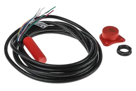 Produktfoto 1 von Guardmaster 440N RFID 3 m Kabel Berührungsloser Sicherheitsschalter 24V dc aus Kunststoff, 3 PNP / 1, Kodierschalter
