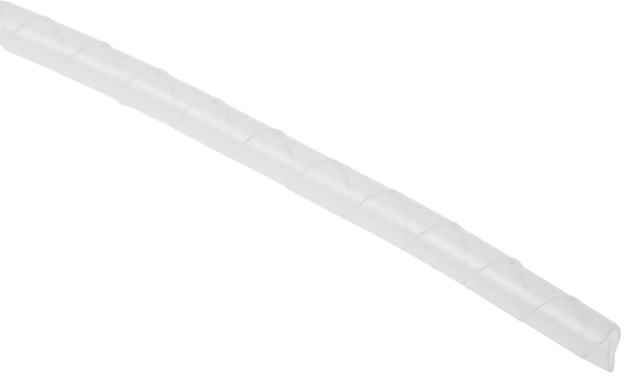 Produktfoto 1 von RS PRO Spiral-Kabelumwicklung / 6 mm Polyethylen Natur, für Kabel-Ø 4 mm bis 25 mm, Länge 5 m