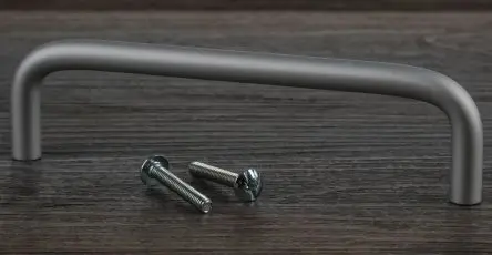 Produktfoto 1 von RS PRO Eloxiert Silber Aluminium Griff, L 128 mm H 34 mm B 9mm, Lochabst. 120 mm