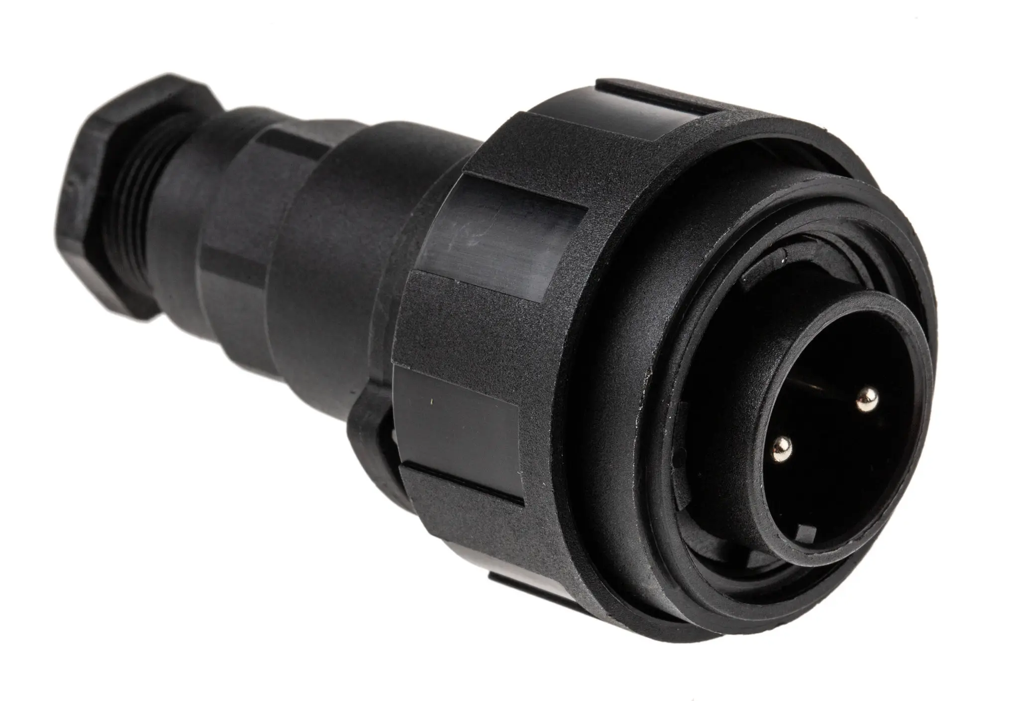 Produktfoto 1 von Bulgin Standard Buccaneer 38 Standard Rundsteckverbinder Stecker 2-polig Stecker 12A Kabel IP68