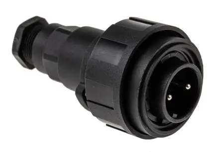 Produktfoto 1 von Bulgin Standard Buccaneer 38 Standard Rundsteckverbinder Stecker 2-polig Stecker 12A Kabel IP68