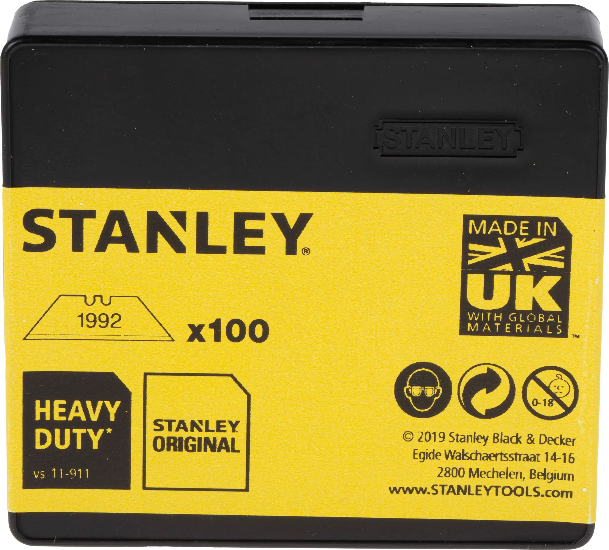 Produktfoto 1 von Stanley Teppichmesser-Klinge Flach Robust 100-teilig