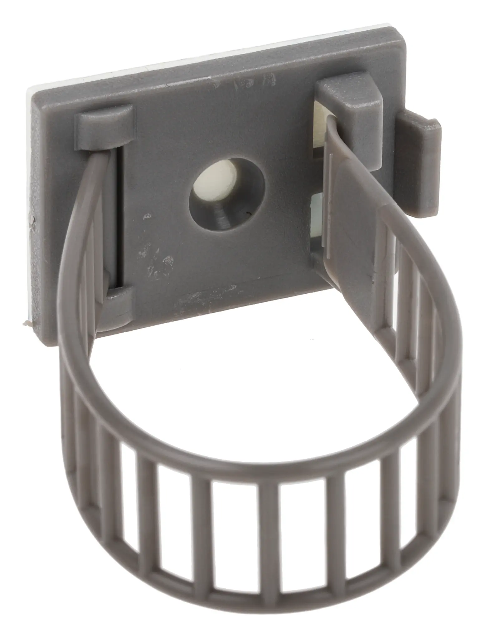 Produktfoto 1 von RS PRO Kabelhalter Verstellbares Befestigungselement selbstklebend, Kabel-Ø 26mm Nylon Grau 21 mm x 108mm x 30.5mm