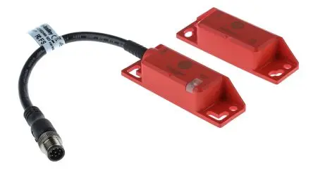 Produktfoto 1 von Guardmaster 440N RFID M12 Berührungsloser Sicherheitsschalter 24V dc aus Kunststoff, 3 PNP / 1, Kodierschalter Betätiger