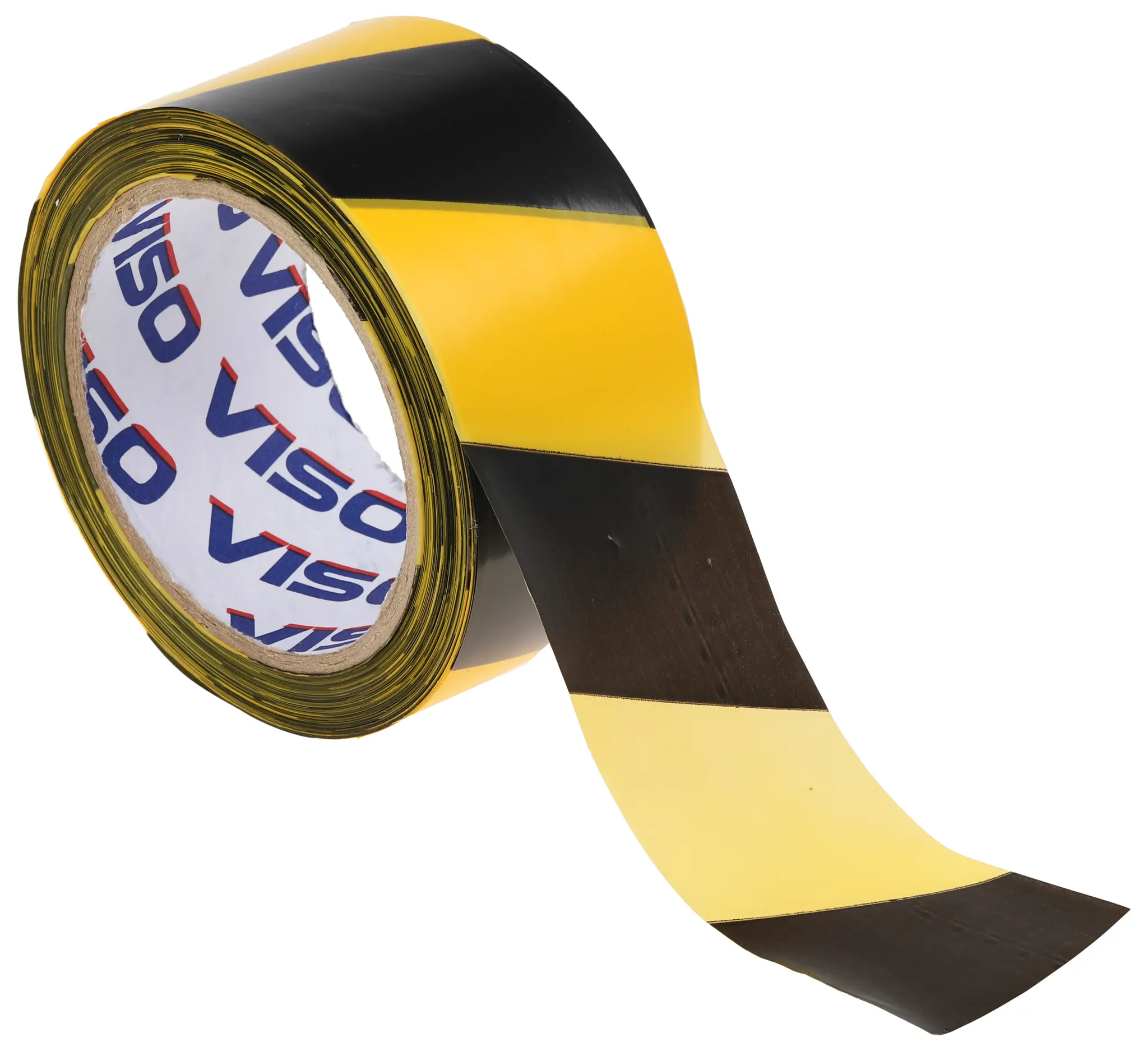 Produktfoto 1 von RS PRO Hochdichtes Polyethylen Absperrband Schwarz, Gelb Typ Trassierband, Stärke 0.02 mm, 50mm x 100 m