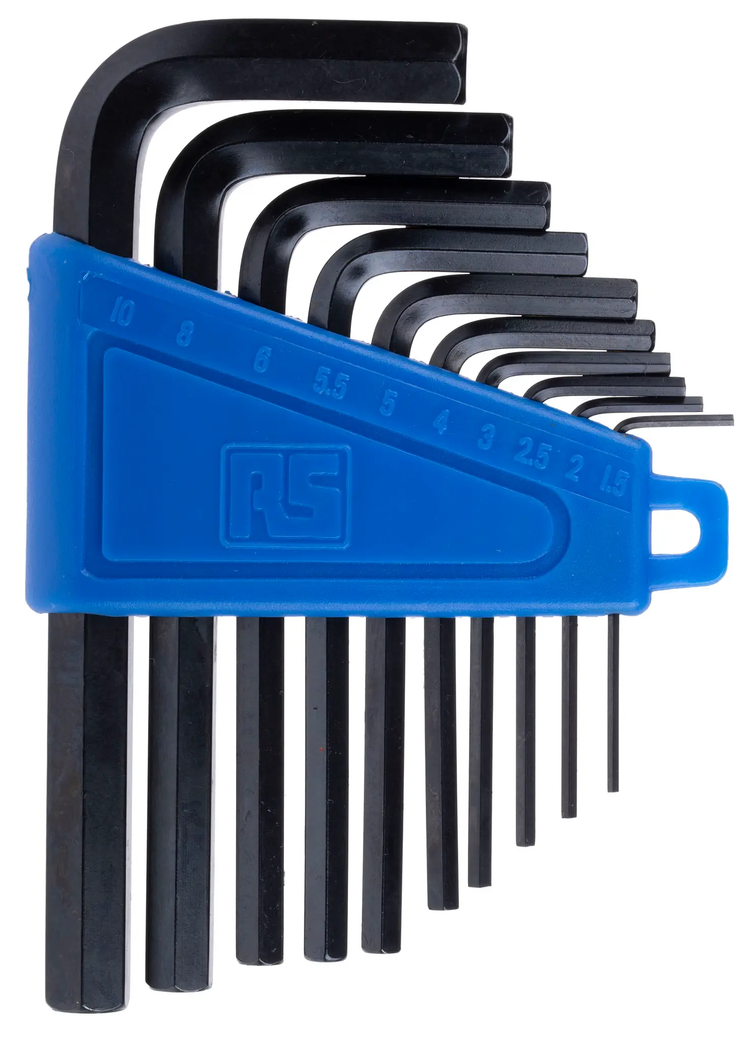 Produktfoto 1 von RS PRO metrisch  Innensechskant-Schlüssel, Satz 10-teilig 1.5 → 10mm L-Form kurz