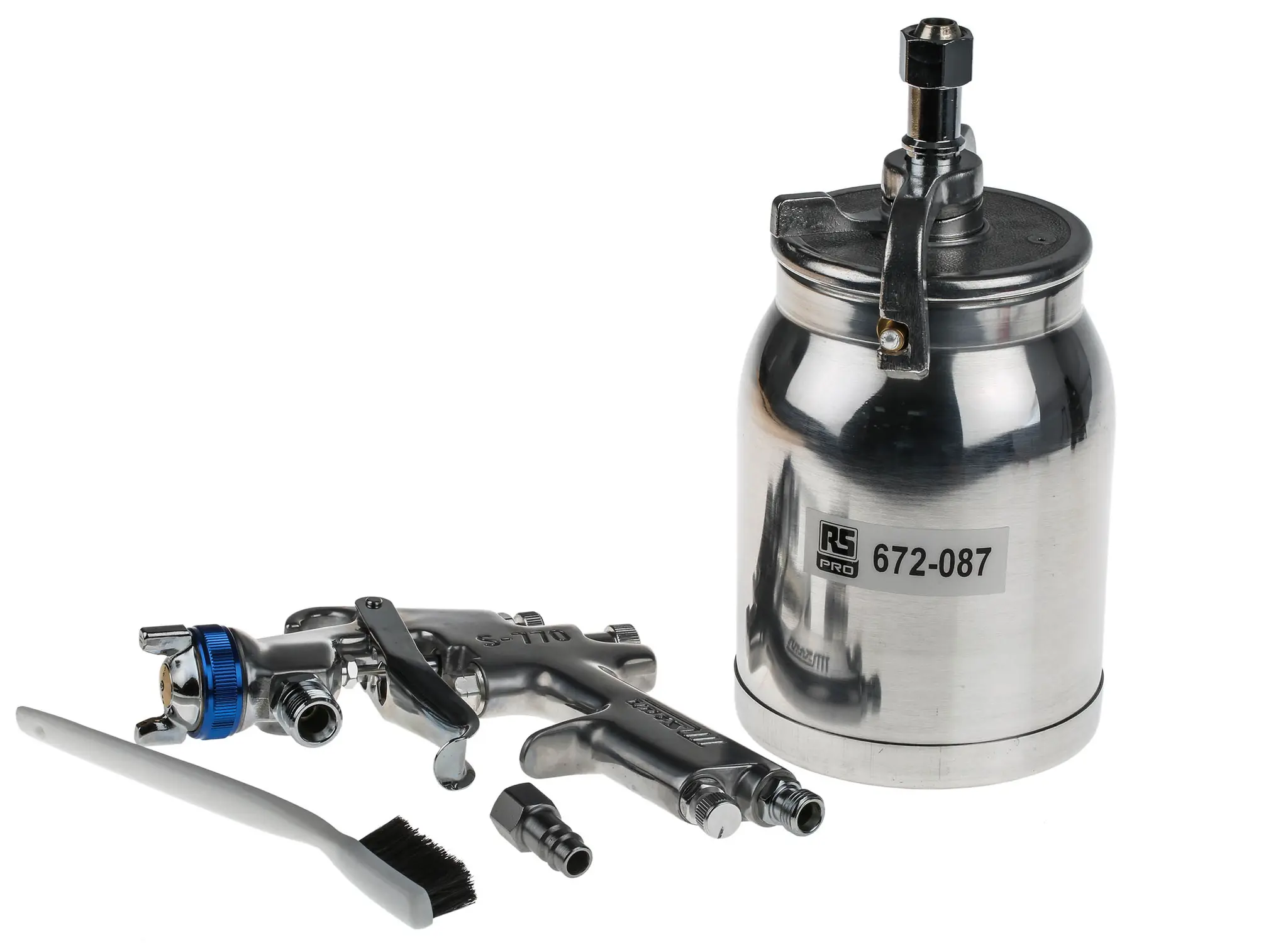 Produktfoto 1 von RS PRO 50 psi Sprühpistole 1 L 1/4 in 2 mm 970 g Typ Sprühpistole