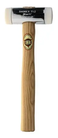 RS PRO Nylon Schonhammer, Zink verchromt Schlagflächen austauschbar 675 g, Ø 38 mm