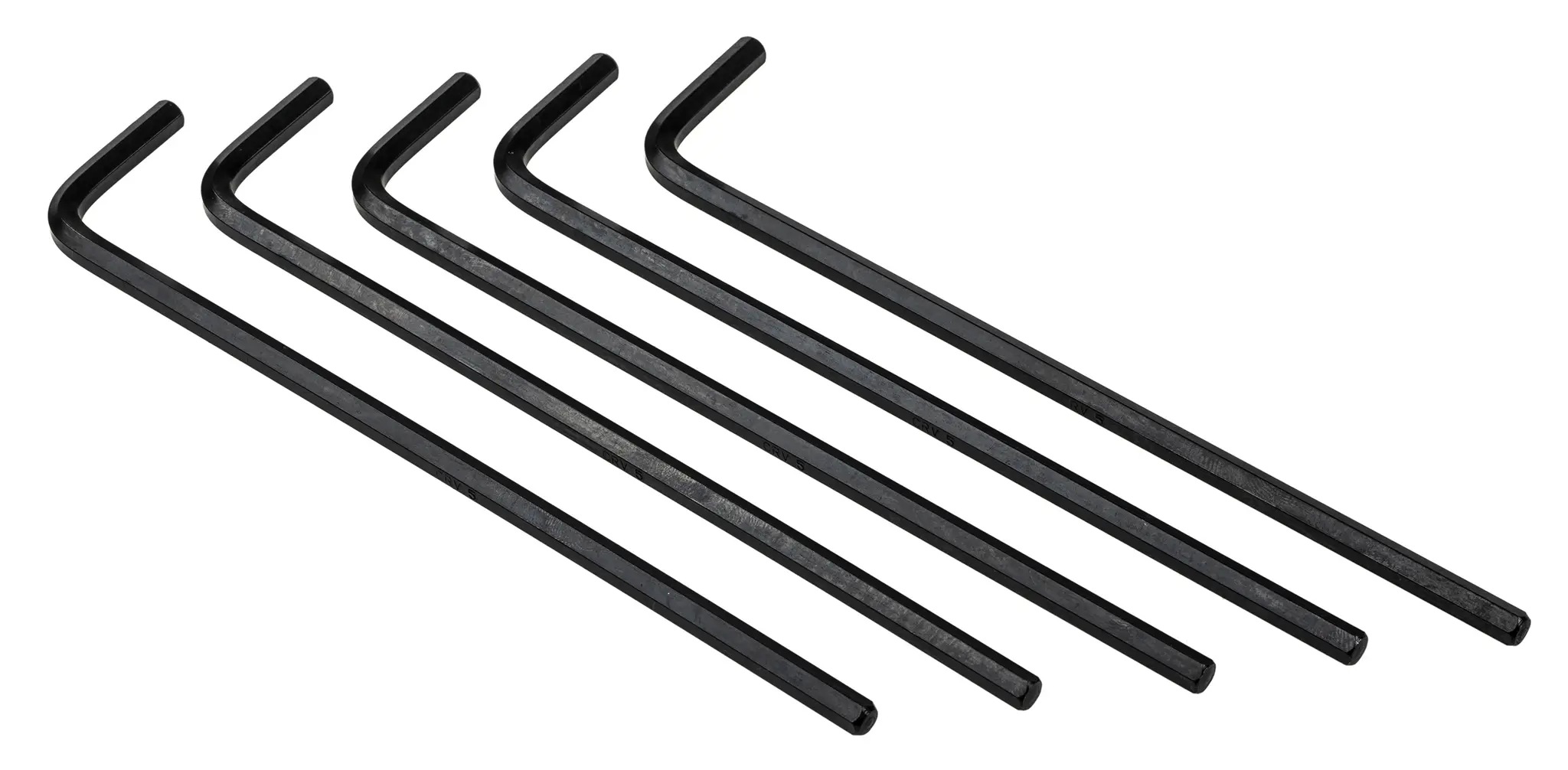 Produktfoto 1 von RS PRO metrisch  Innensechskant-Schlüssel, 5-er Satz 5mm L-Form lang