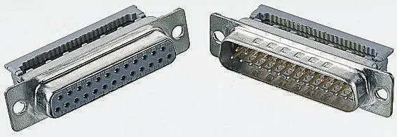 Produktfoto 1 von 3M 8200 D-Sub-Steckverbinder gewinkelt, 50-polig 2.74 mm Raster, Kabel Stecker, mit 4 bis 40 UNC Gewindeeinsatz