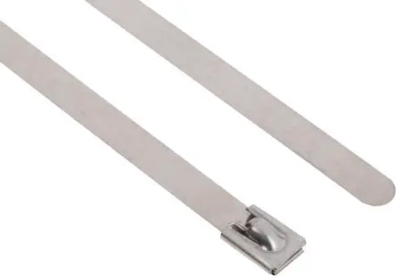 Produktfoto 1 von RS PRO Edelstahl Kabelbinder Kugelverschluss Silber 7.9mm x 360 mm