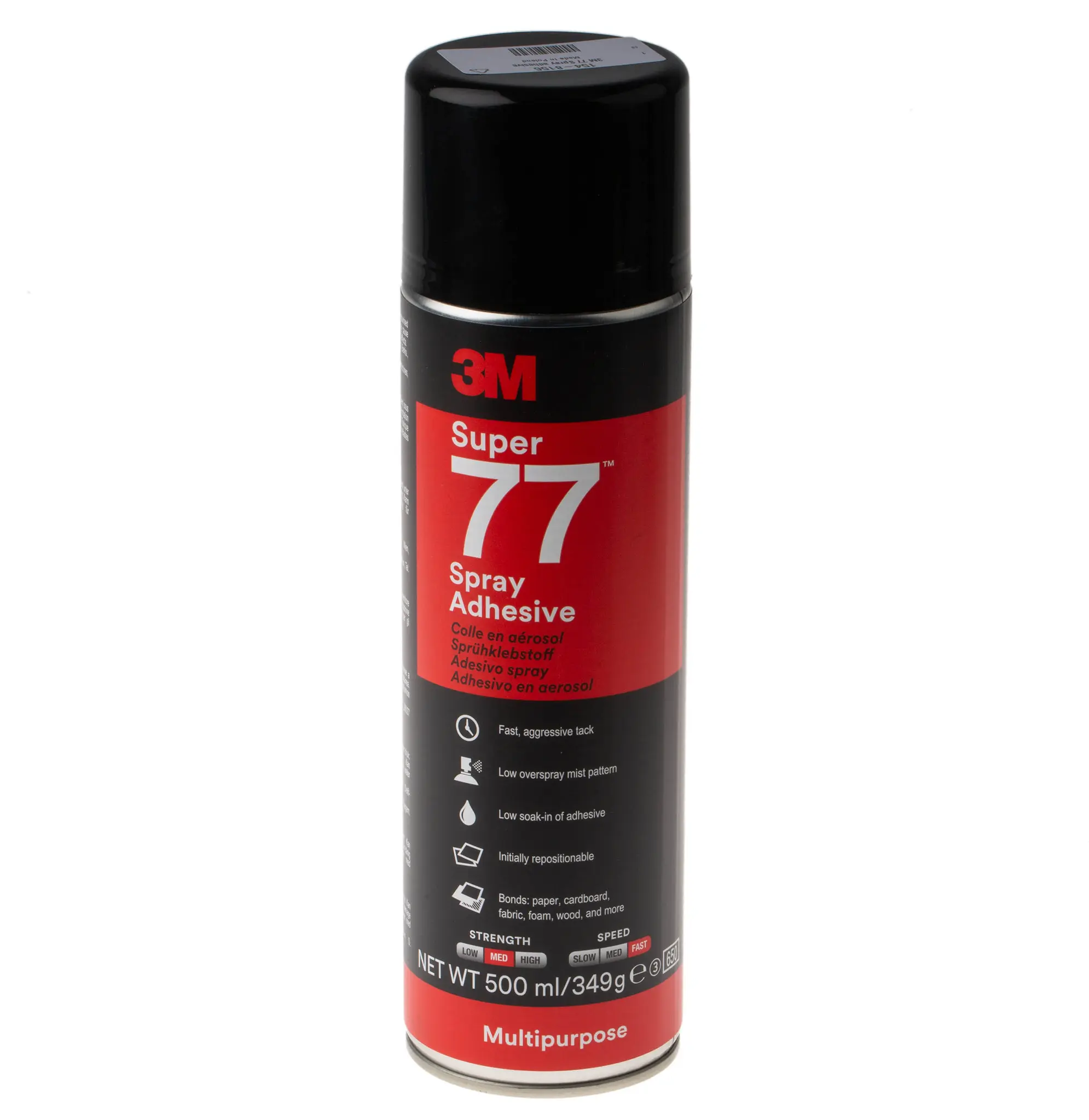 Produktfoto 1 von 3M Super 77 Sprühkleber Aerosol Beige, Spray 500 ml, für Metall, Kunststoff