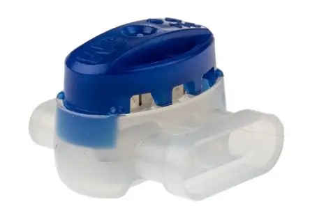 Produktfoto 1 von 3M Scotchlok Kabelspleißverbinder, Anschlusslitze, Blau Isoliert, Ø 3.8 mm Zinn, Ges.L 24.1mm, 22 AWG max.