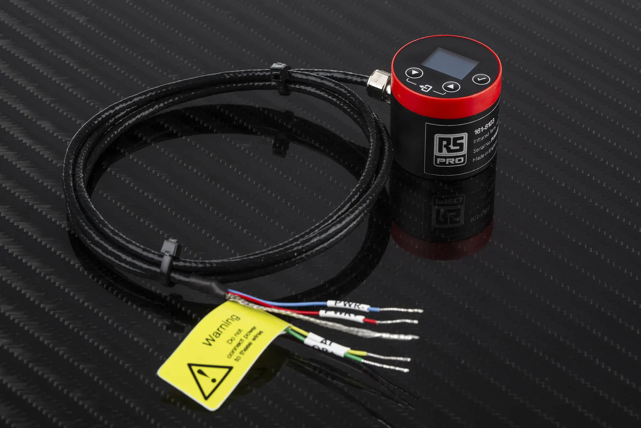 Produktfoto 1 von RS PRO Infrarot-Temperatursensor, V Ausgangssignal Ausgang, ±1.5°C, ±1.5% rdg 1 m bis 1000 °C, 0 °C Bohrung,