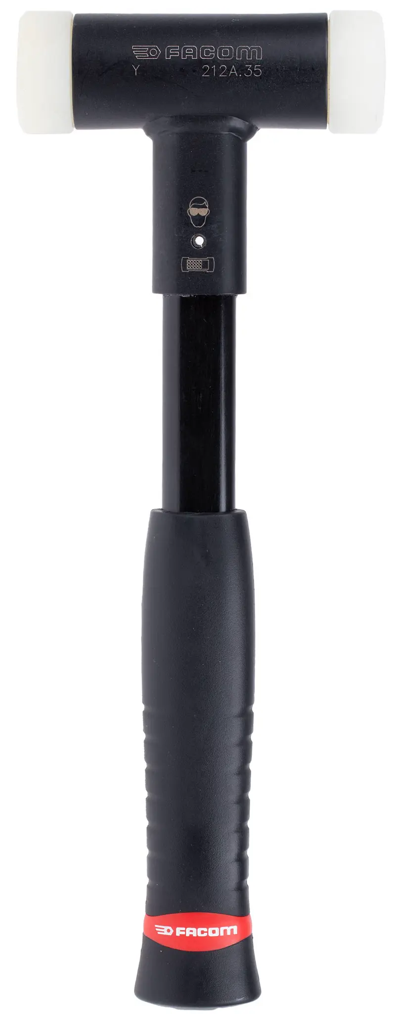 Produktfoto 1 von Facom Nylon Schonhammer, Stahl Schlagflächen austauschbar 0.698 kg, Ø 35 mm