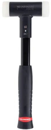 Produktfoto 1 von Facom Nylon Schonhammer, Stahl Schlagflächen austauschbar 0.698 kg, Ø 35 mm