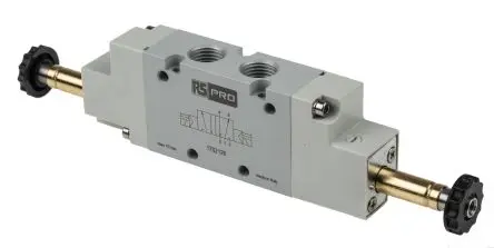 Produktfoto 1 von RS PRO 5/2 Bistabil 01V Pneumatisches Magnetventil G, Elektromagnet-betätigt