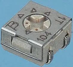 Bourns 3314 1-Gang Oberfläche Trimm-Potentiometer, Einstellung von oben, 500 Ω, 20 %, 0.25 W, J-Haken, L. 4.5 mm