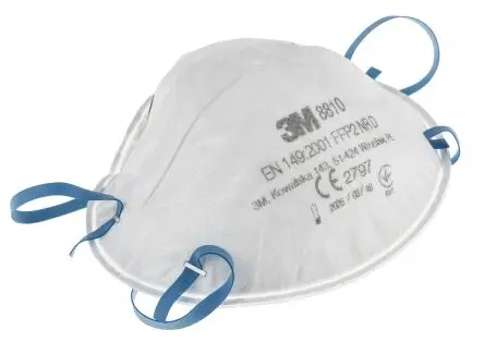 Produktfoto 1 von 3M 8000 Einweggesichtsmaske FFP2 EN 149:2001 + A1:2009 Weiß Eingegossen 20 pro Paket Stück