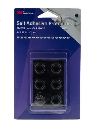 Produktfoto 1 von 3M SJ Selbstklebende Füße, Zylindrisch, 10.1 mm, ø 15.9 mm, Polyurethan (Urethan), Widerstandsfähiger Elastomer, L. 50