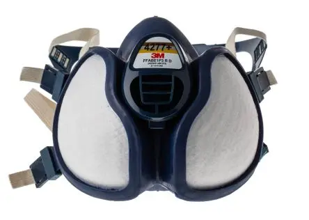Produktfoto 1 von 3M 4277+ FFABE1P3 R D Atmenschutz-Halbmaske Standard, Atmenschutz-Halbmaske, Weiß, Blau