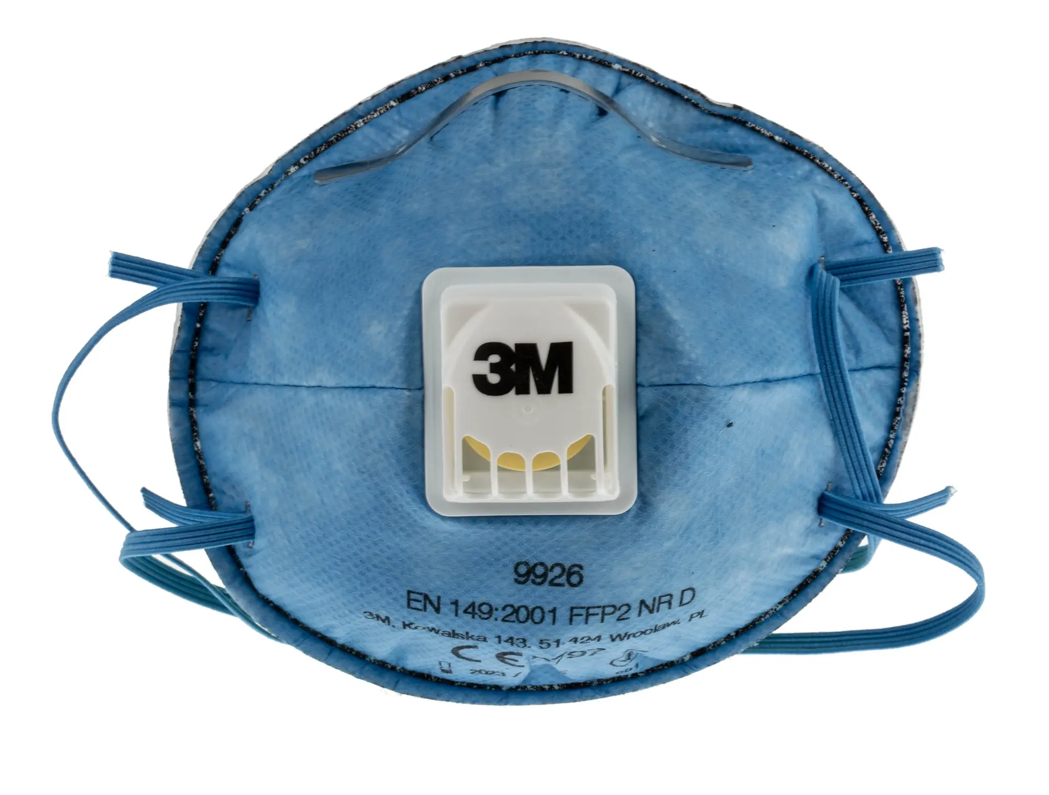 Produktfoto 1 von 3M 9900 Speciality Atemmaske Störende Gerüche FFP2 EN 149:2001 + A1:2009 Weiß, Blau Eingegossen 10 Per Pack Stück