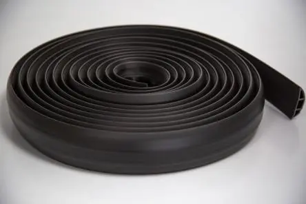 Produktfoto 1 von RS PRO Kabelabdeckung, Innen-Ø 17 mm, 60mm x 9 m Polyvinylchlorid, Schwarz