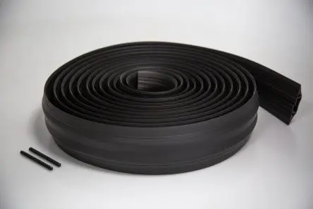 Produktfoto 1 von RS PRO Kabelabdeckung, Innen-Ø 30 mm, 83mm x 9 m Polyvinylchlorid, Schwarz